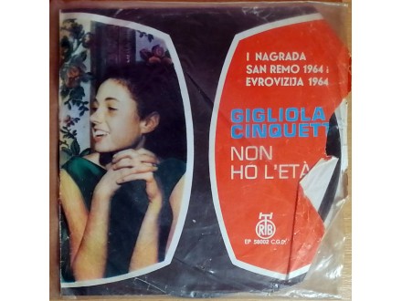 EP GIGLIOLA CINQUETTI - Sanremo 64: Non ho l`eta (1965)