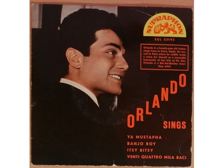 EP ORLANDO - Orlando Sings (1962) Czech, odlična