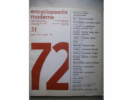 Encyclopedia moderna broj 21/72