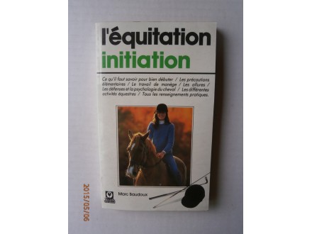 Equitation, initiation, Marc Baudoux