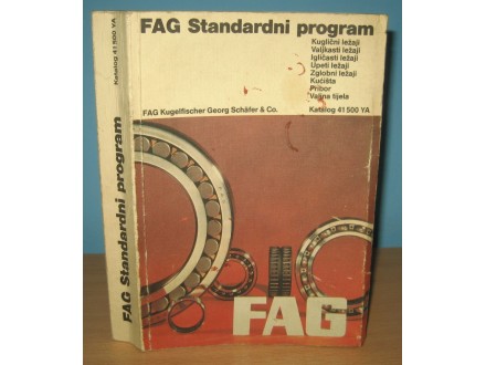 FAG Standardni program Katalog