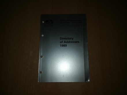 FIFA - Directory of Addresses 1989