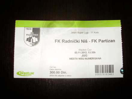 FK Radnicki Nis - FK Partizan 03.11.2012.