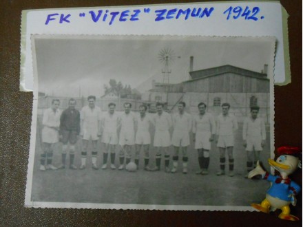 FK VITEZ Zemun 1942.g Okupacija YU WWII foto 19 x 13,5