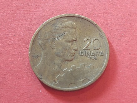 FNRJ  - 20 dinara 1955 god