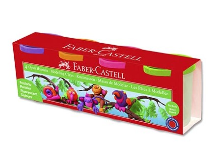 Faber-Castell plastelin - 1/4 neon - Faber-Castell