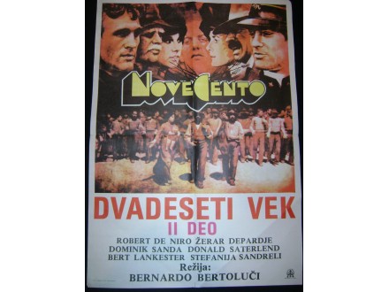 Filmski poster DVADESETI VEK II Burt Lancaster