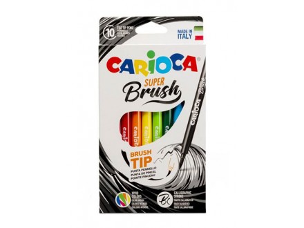 Flomaster set 10 - Carioca, Super Brush - Carioca