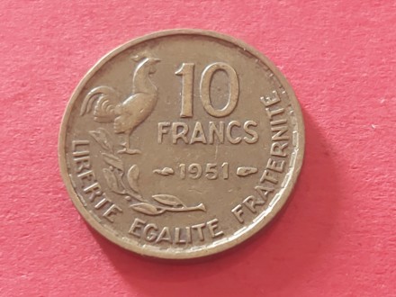 Francuska  - 10 francs 1951 god