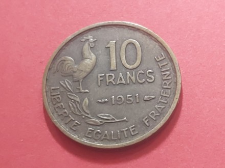 Francuska  - 10 francs 1951 god