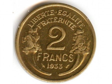 Francuska 2 francs 1933