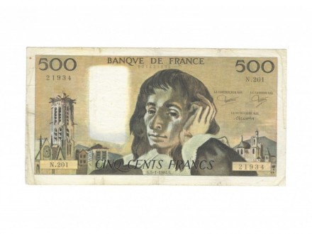 Francuska 500 franaka 1984