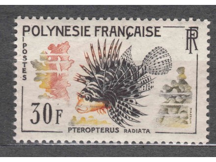 Francuska Polinezija 1962 Fauna Ribe **