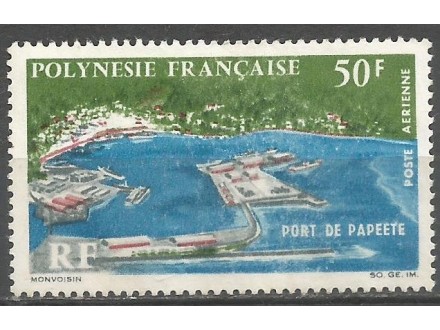 Francuska Polinezija,Luka Papete 1966.,čisto