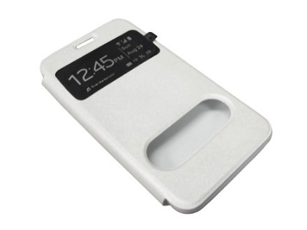 Futrola BI FOLD silikon za Huawei P7 Ascend bela
