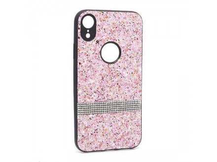 Futrola Glittering Stripe za Iphone XR roze