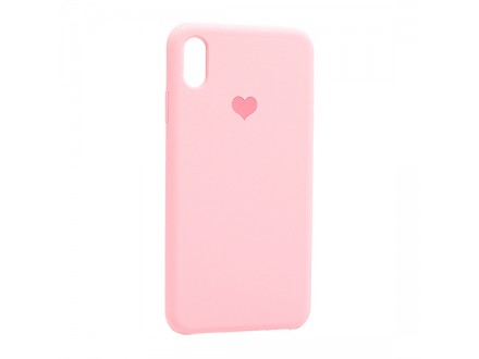 Futrola Heart za Iphone XS Max roze