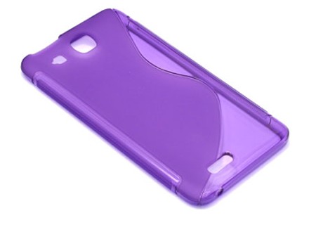 Futrola PVC S-SHAPE za Alcatel OT-6033D Idol Ultra lila