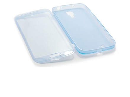 Futrola SILIKON NA PREKLOP za Samsung I9500/I9505 Galaxy S4 plava