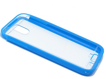 Futrola TRANSPARENT za Samsung I9500/I9505 Galaxy S4 plava
