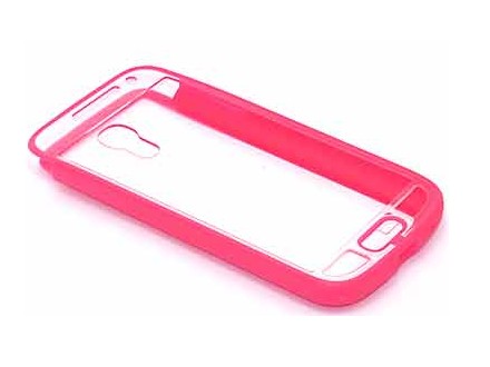 Futrola TRANSPARENT za Samsung I9500/I9505 Galaxy S4 roze