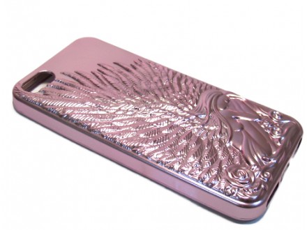 Futrola silikon ANGEL za Iphone 5G/5S/SE metalic roze
