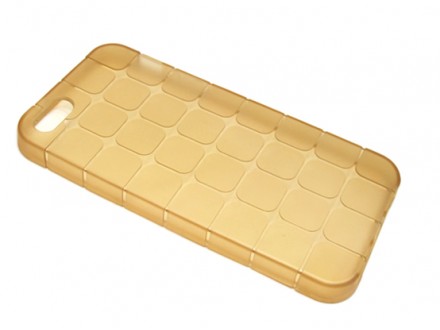 Futrola silikon FINE za Iphone 5G-5S-SE zlatna