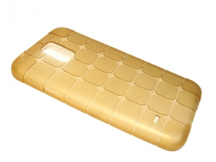 Futrola silikon FINE za Samsung I9500-I9505 Galaxy S4 zlatna