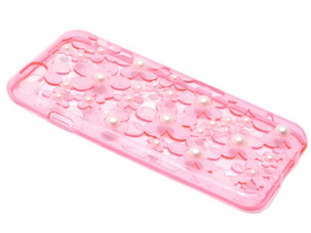 Futrola silikon Flower Pearl za Iphone 6/6S roze