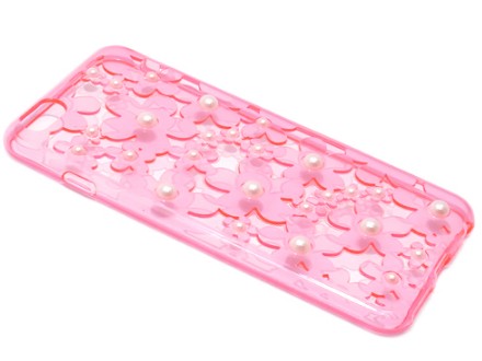 Futrola silikon Flower Pearl za Iphone 6 PLUS roze