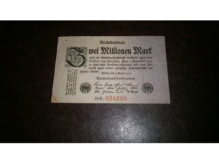 GERMANY 2.000.000 MARK 1923