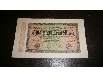 GERMANY 20.000 MARK 1922