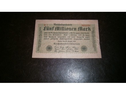 GERMANY 5.000.000 MARK 1923