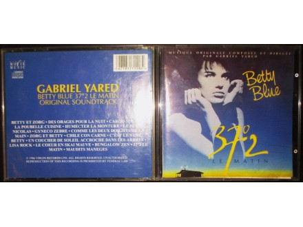 Gabriel Yared-Betty Blue 37 2 Le Matin-Soundtrack CD