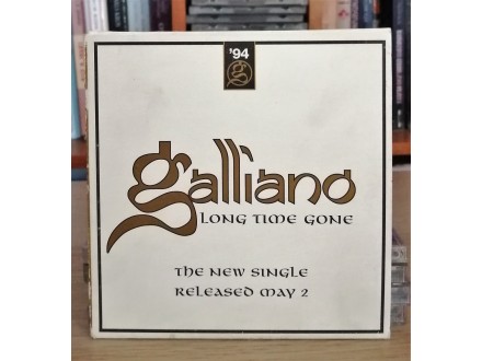 Galliano - Long Time Gone , UK, promo singl