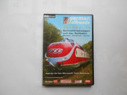 German Railroads PC CD Microsoft train simulator