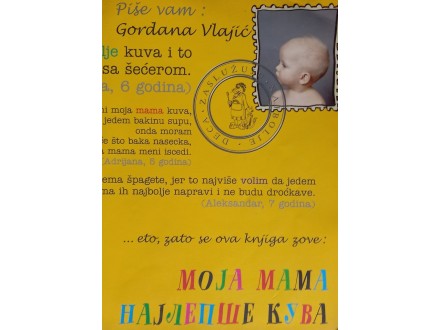 Gordana Vlajić: MOJA MAMA NAJLEPŠE KUVA