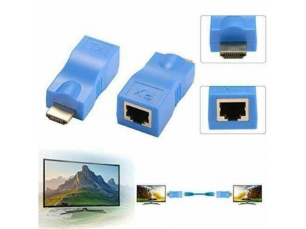 HDMI ekstender do 30m preko 1x LAN UTP kabla Rj45 CAT5e