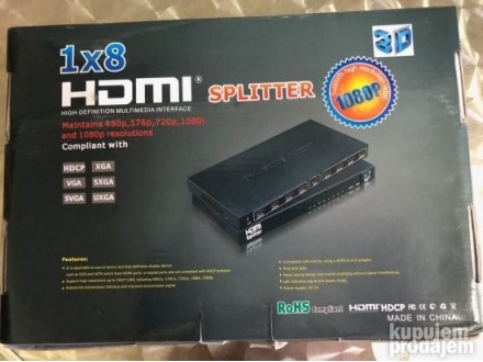 HDMI spliter 1x8