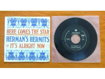 HERMANS HERMITS - Here Comes The Star (singl) licenca