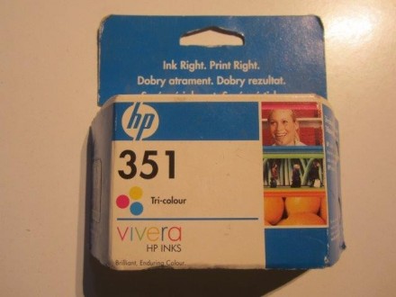 HP 351 - nekorišćen Color kertridž sa isteklim datumom