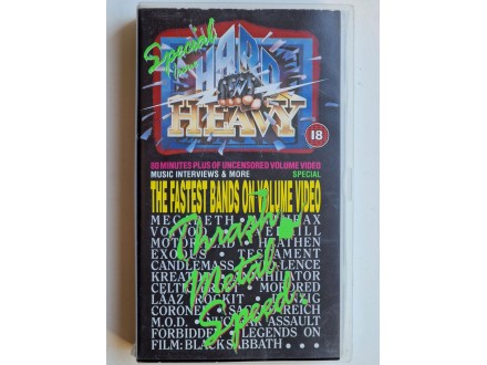 Hard N` Heavy Thrash Metal Speed Special Megadeth VHS