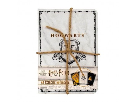 Harry Potter A6 Notebooks 3Pk - Hogwarts Shield
