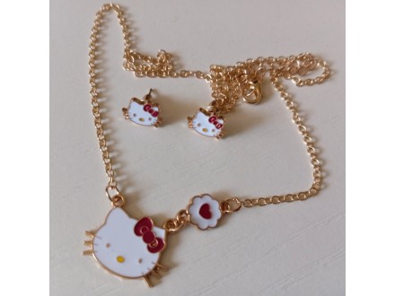 Hello Kitty ogrlica i minđuše