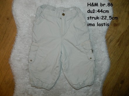 H&M postavljene pantalone br.86-kao NOVE