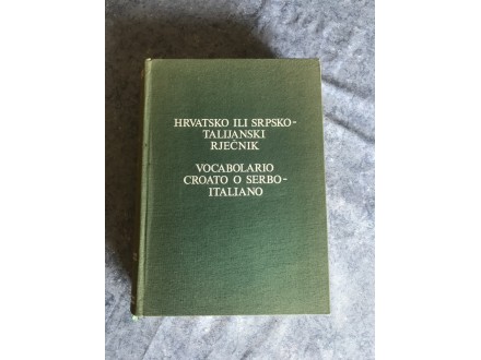 Hrvatsko ili srpsko-talijanski rječnik, M. Deanović
