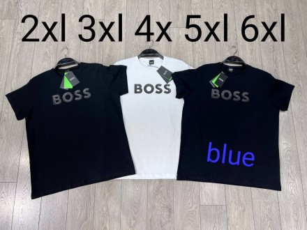 Hugo Boss crna muska majica 2XL 3XL 4XL 5XL 6XL HB42