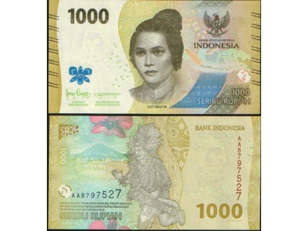 Indonesia 1000 Rupiah 2022. UNC.