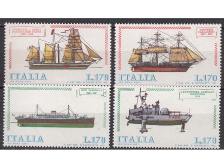Italija 1977 Brodovi serija **