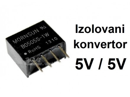 Izolovani konvertor 5V na 5V - DC/DC